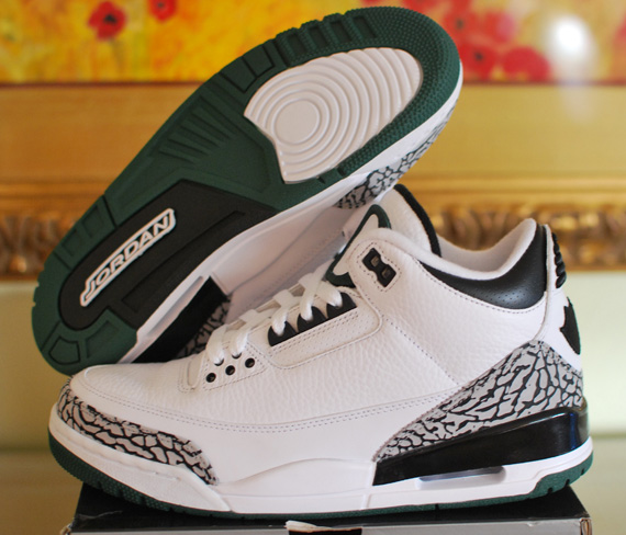 Air Jordan Iii Oregon White Pe Detailed Images 5