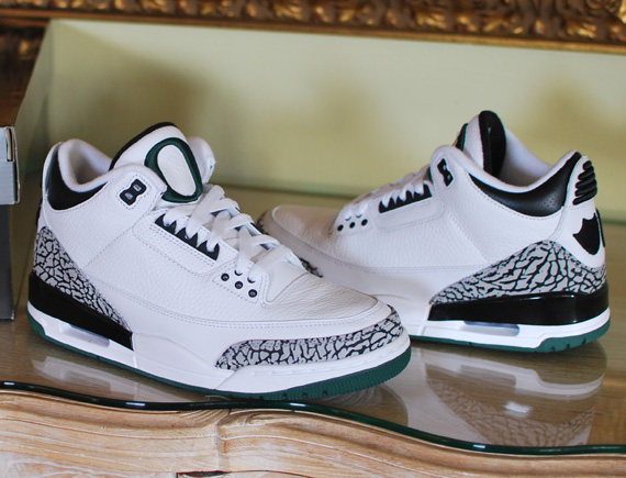 Air Jordan Iii Oregon White Pe Detailed Images 6