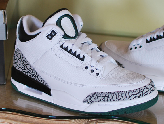 Air Jordan Iii Oregon White Pe Detailed Images 7