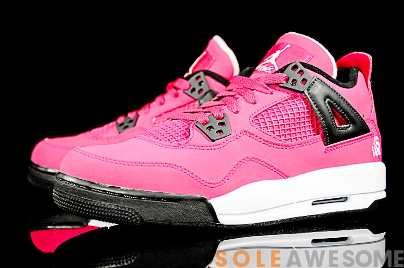Air Jordan Iv Gs Voltage Cherry Detailed Photos 01