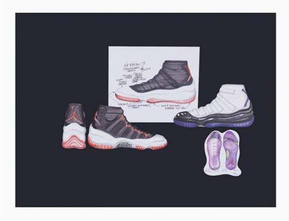 Air Jordan Xi Sketches Tinker Hatfield 4