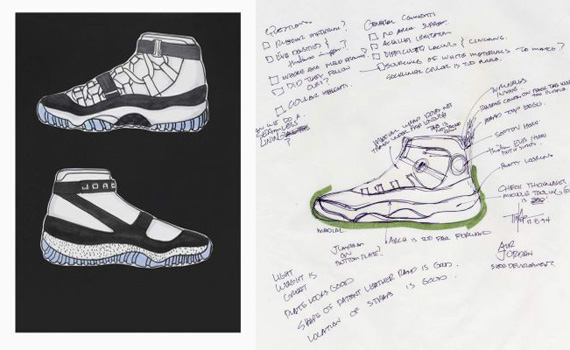 Air Jordan Xi Sketches Tinker Hatfield 6