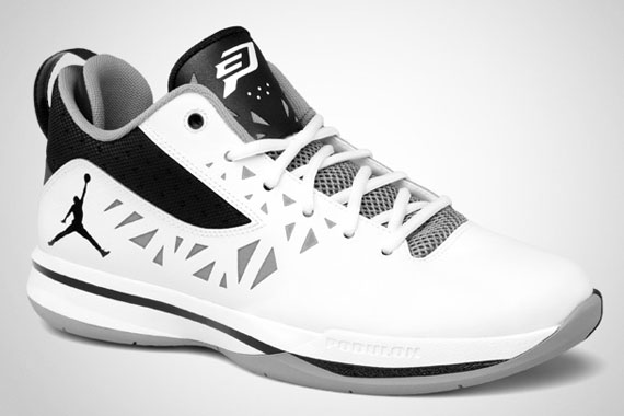 Jordan Cp3.v White Black Cement Grey 1