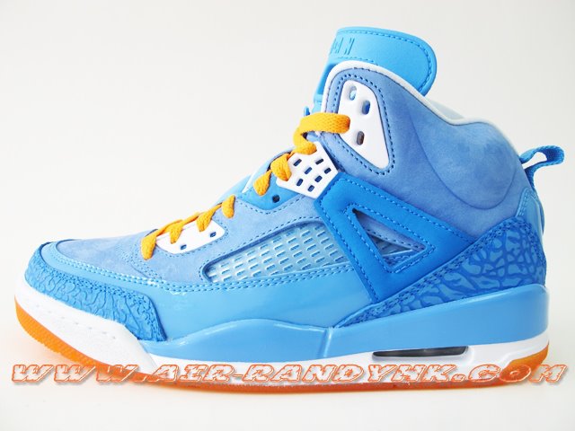 Jordan Spizike Carolina Blue White Orange 2