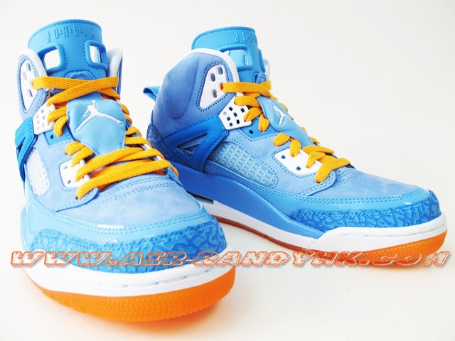 Jordan Spizike Carolina Blue White Orange 3