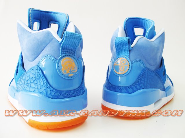 Jordan Spizike Carolina Blue White Orange 5