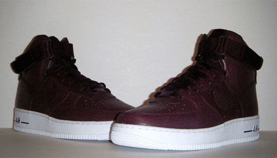 Nike Af1 High Prm Red Lthr 12 5