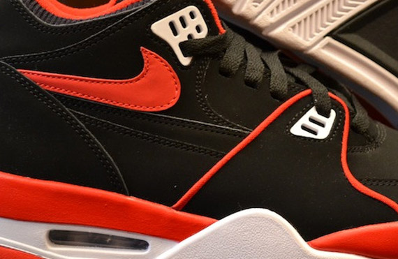 Nike Air Flight '89 - Black - White - Sport Red