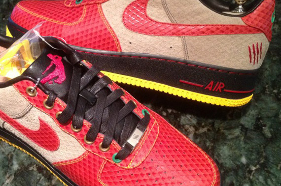 Nike Air Force 1 Bespoke ‘Bruce Lee’ by Shane Victorino