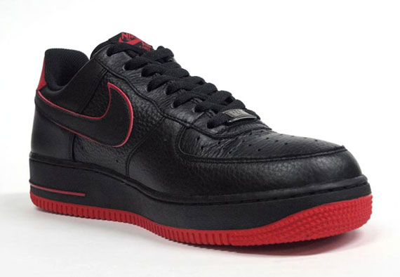 Nike Air Force 1 Black Red 4