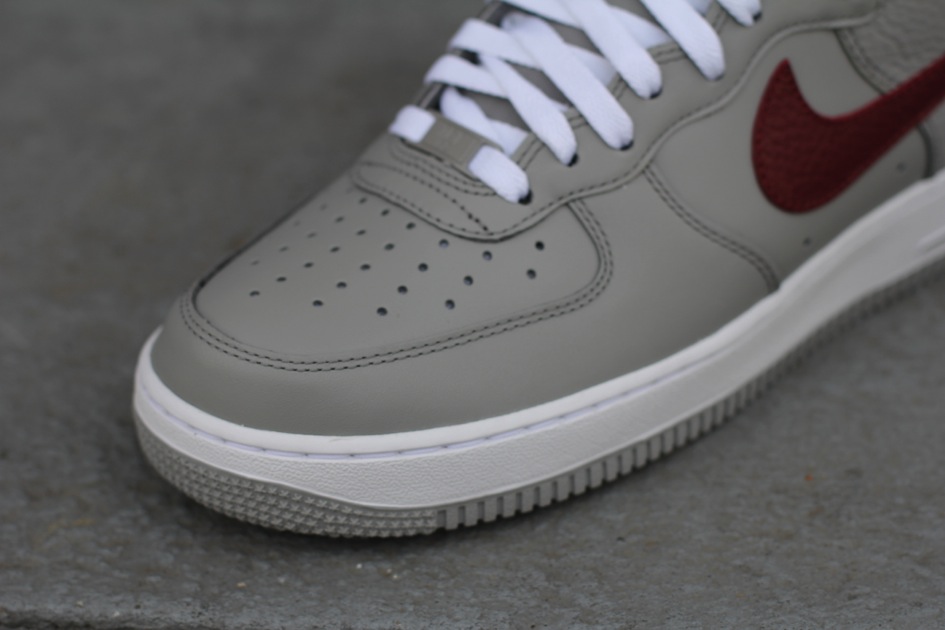 Nike Air Force 1 High Mediumgrey Teamred 03