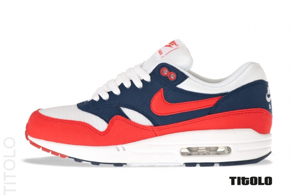 Nike Air Max 1 Midnight Navy Action Red White Neptune Blue 1