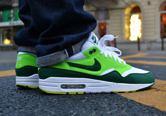 Nike Air Max 1 - White - Gorge Green - Light Green