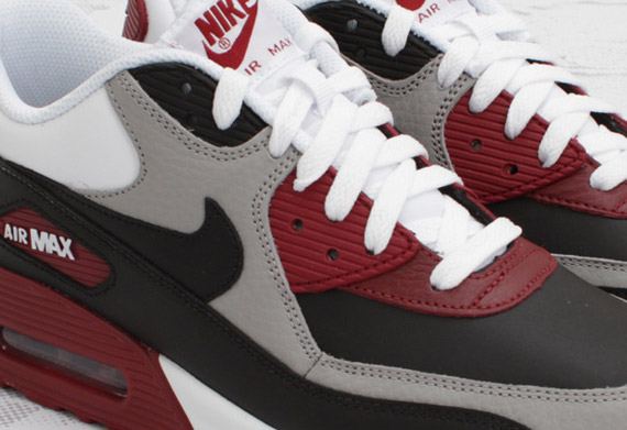 Nike Air Max 90 - Neutral Grey - Team Red