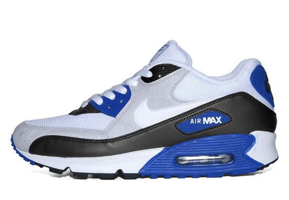 Nike Air Max 90 White Royal Black Grey 2