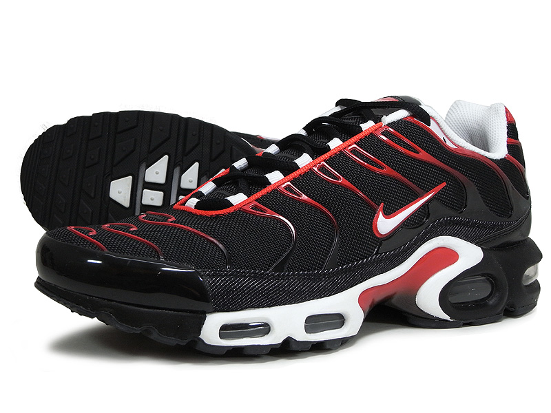 Nike Air Max Plus Black White Challenge Red