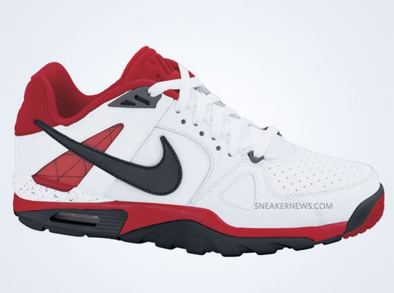 Nike Air Trainer Classic White Black Fire Red 2