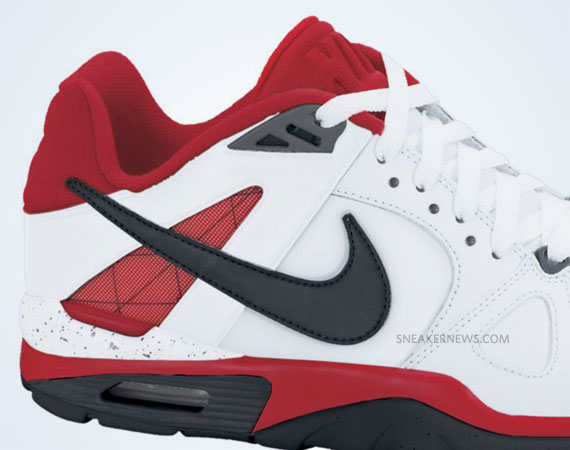 Nike Air Trainer Classic - White - Black - Fire Red