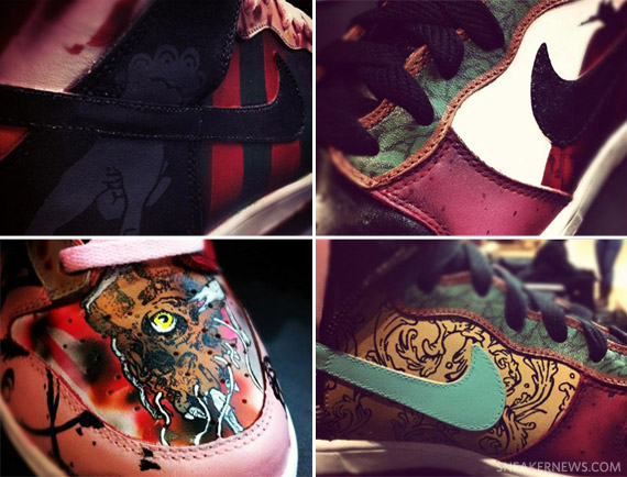 Nike Dunk High 'WTF Dunks' Customs By Mache