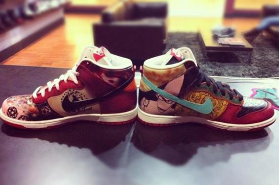 Nike Dunk High Wtf Dunks Customs By Mache 4