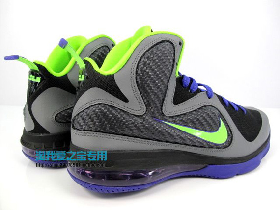 Nike Lebron 9 Gs Grey Volt Purple Black 4