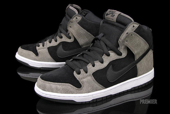 Nike Sb Dunk High Clay Black White 2