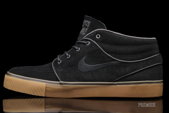 Nike Sb Zoom Stefan Janoski Mid Black Medium Gum Brown 1