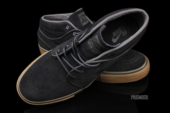 Nike Sb Zoom Stefan Janoski Mid Black Medium Gum Brown 41