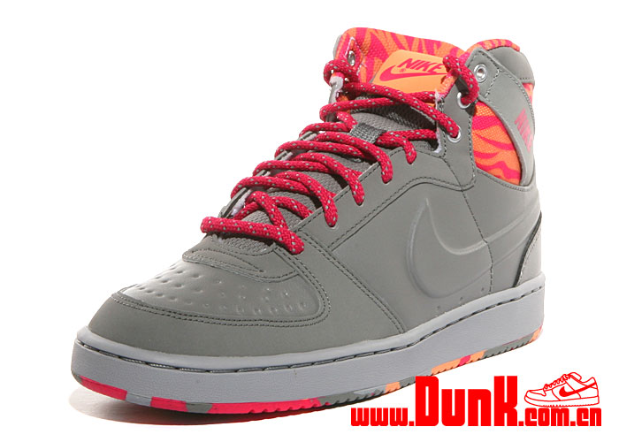 Nike Wmns Convention High Jp Light Charcoal Light Charcoal Cherry Mt 2