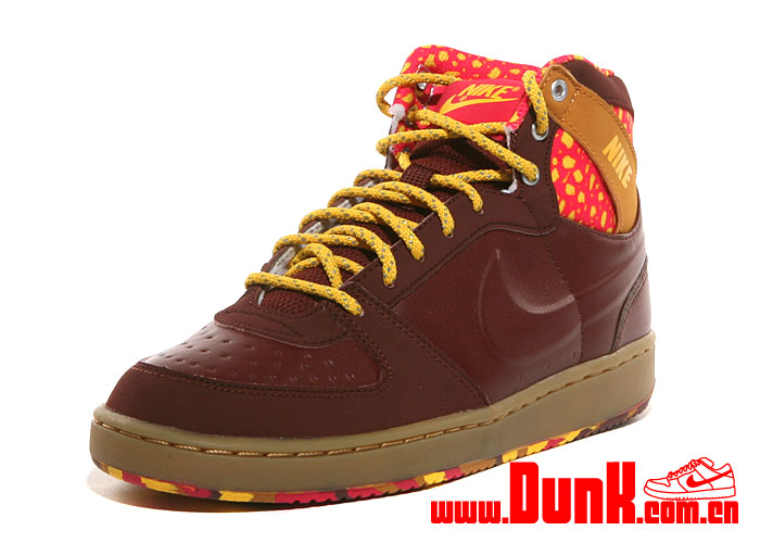 Nike Wmns Convention High Jp Oxen Brown Scarlet Fire Brn 2