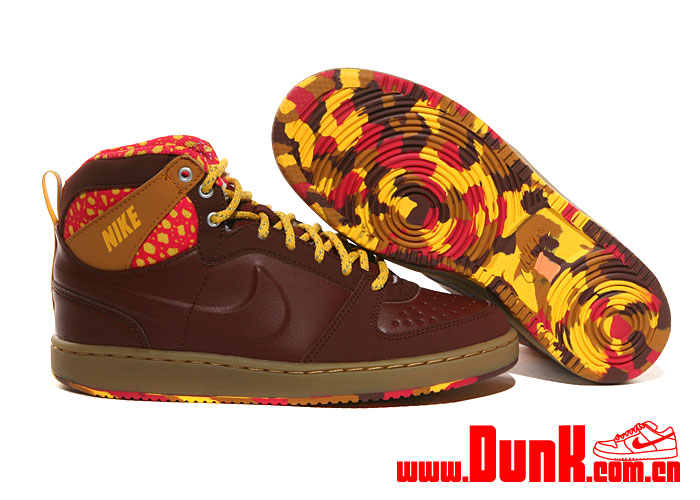 Nike Wmns Convention High Jp Oxen Brown Scarlet Fire Brn 5