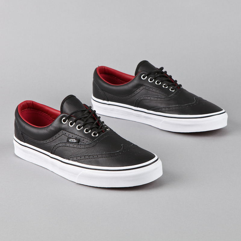 Vans Era Wingtip Black Red White 2
