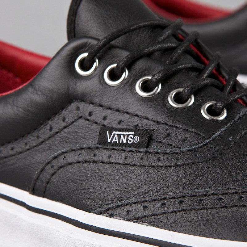 Vans Era Wingtip Black Red White 3