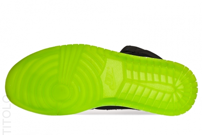 Air Jordan 1 Phat Black White Action Green 2