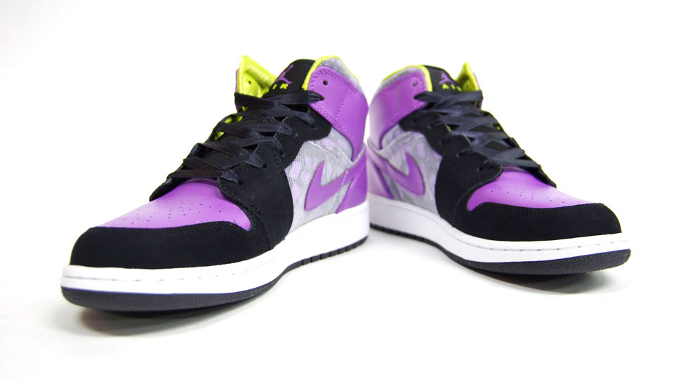 Air Jordan 1 Phat Gs Black Violet Pop Cyber 7