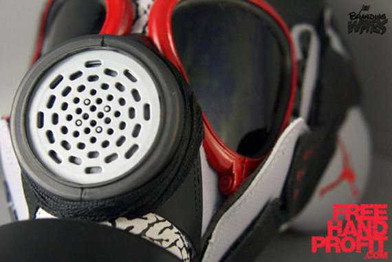 Air Jordan Iii Black Cement Gas Mask 1