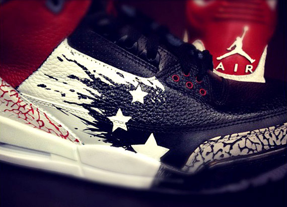 Air Jordan Iii Dave White Customs By Mache 1