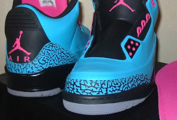 Air Jordan Iii South Beach Customs By Proofculture