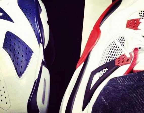 Air Jordan VI 'Olympic' + Air Jordan IV 'Fire Red' 2012 Retros