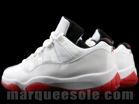 Air Jordan 11 Low – White – Black – Varsity Red