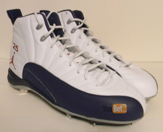 Air Jordan Xii Andruw Jones Pe Cleats 2