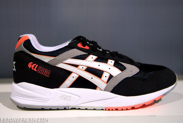 Asics Gel Saga Black White Infrared 2