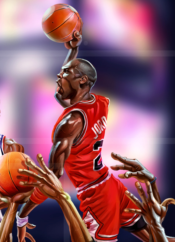 Michael Jordan Art By A Bb 7