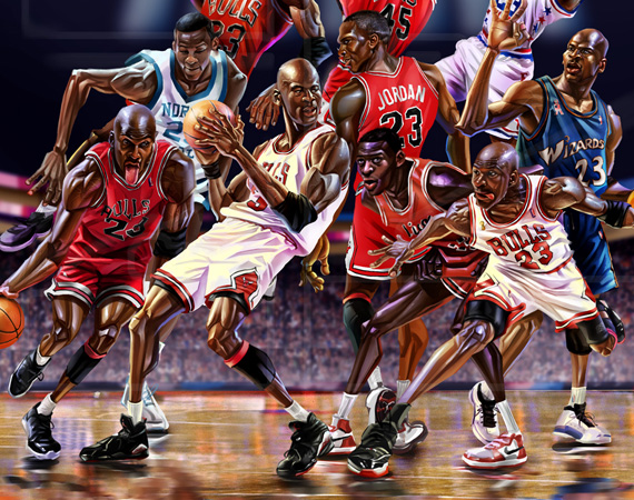 Michael Jordan Art By A Bb