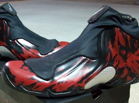 Nike Air Flightposite 'Carnage' Customs by Jonathan Carrington