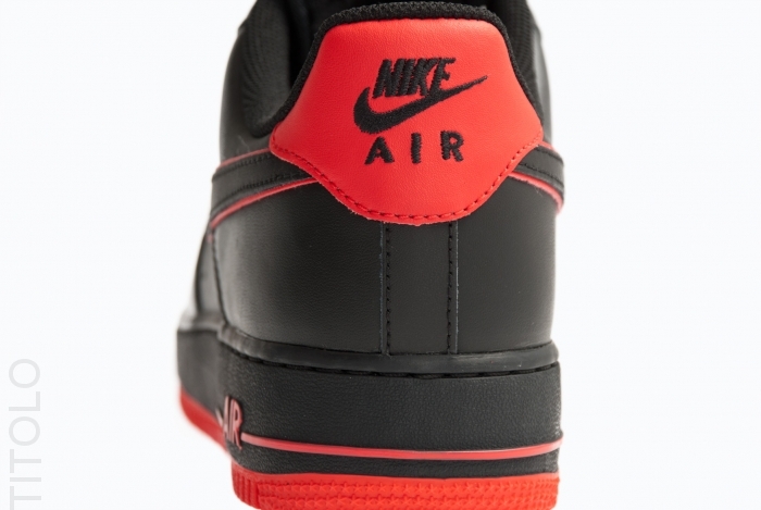 Nike Air Force 1 Low Black Action Red 1