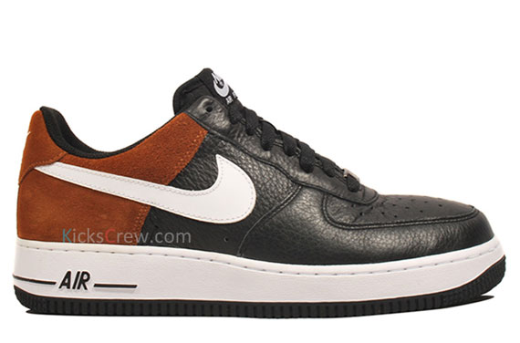 Nike Air Force 1 Low Black Brown White Ltr 2