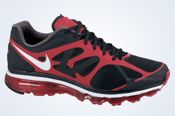 Nike Air Max 2012 Black White Action Red 2