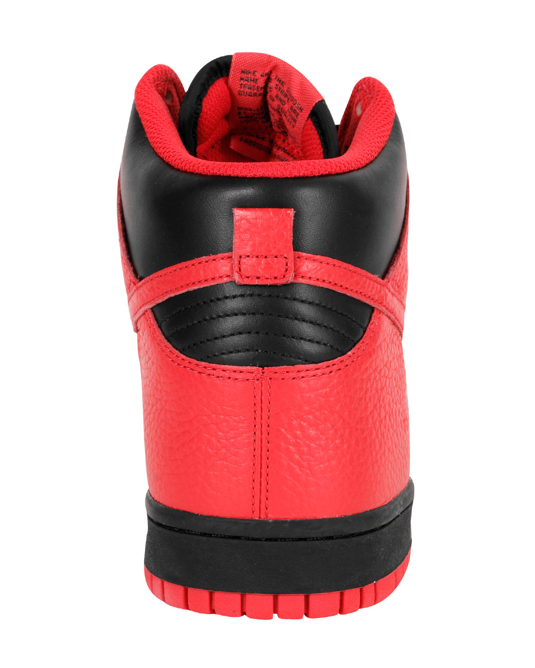 Nike Dunk High Black Action Red 3