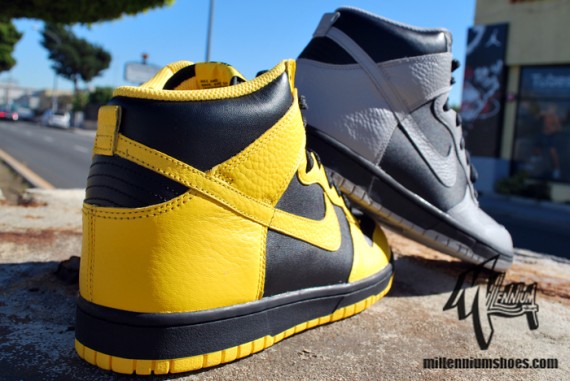 Nike Dunk High - Black - Medium Grey + Varsity Maize - Black | Available